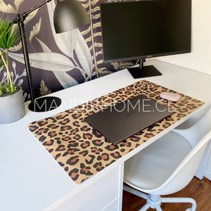 Office Pad Animal Print Brown Leopard