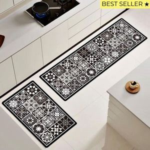 ¡NEW! Set Alfombras de Cocina Baldosas Mandala 2 Antideslizante y Absorbente