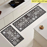 ¡NEW! Set Alfombras de Cocina Baldosas Mandala 2 Antideslizante y Absorbente